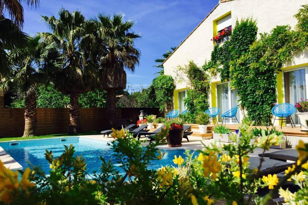Belle Villa Lespignan Exterior foto