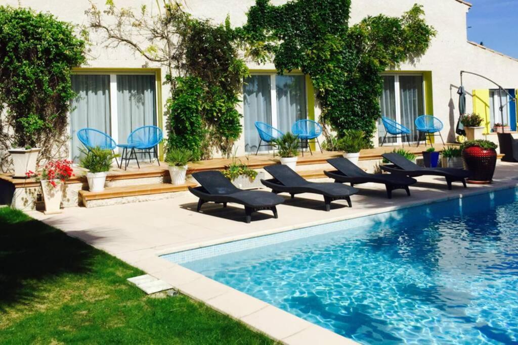 Belle Villa Lespignan Exterior foto